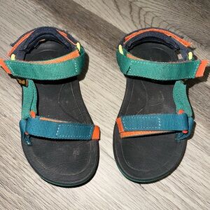 Teva Kids Sandals in Green and Orange